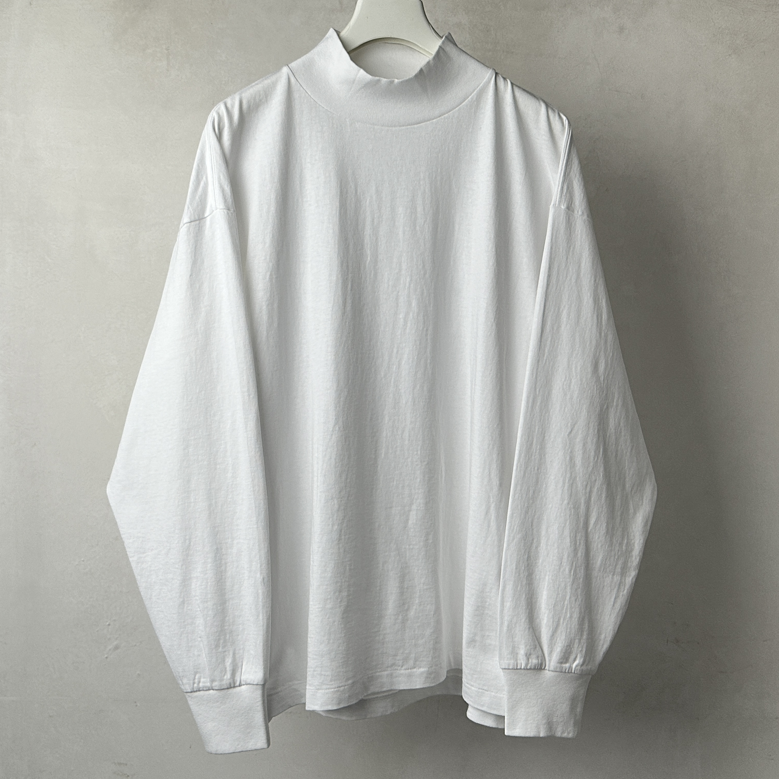 COTTON JERSEY MOCK NECK PULLOVER – kettle